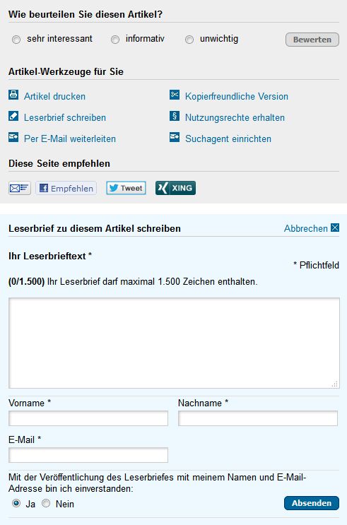 Leserbrief-Werkzeugkasten (Bild: Screenshot VersicherungsJournal.de)