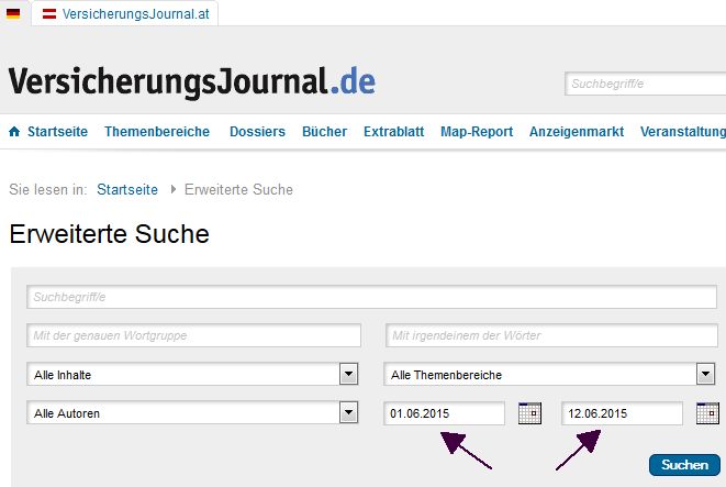 Bild: Screenshot VersicherungsJournal.de